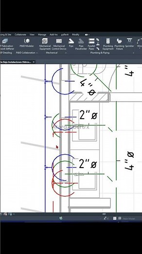 ARREGLA SÍMBOLOS DE TUBERÍAS EN REVIT