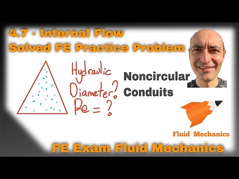 FE Exam Fluid Mechanics - 4.7 - Practice Problem - Hydraulic Diameter