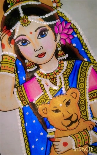 Maa Durga ji drawing 🙏💐#trending #viralvideo #viral #youtubeshorts🌺🥰 #shorts #ytshorts #maadurga 🎨🖌️