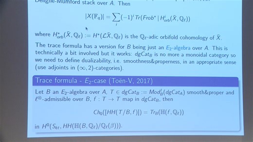 Gabriele Vezzosi - Applications of non-commutative algebraic geometry to arithme