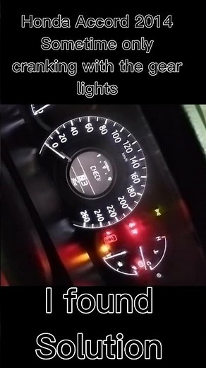Troubleshooting Honda Accord Starting Issue | Fixing PRND Gear Light Blinking
