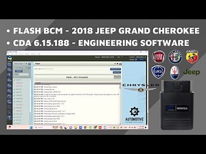 FLASH BCM | 2018 JEEP GRAND CHEROKEE | CDA 6.15.188 SOFTWARE | ENGINEERING SOFTWARE