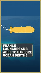 1.5K views · 453 reactions | A specialist new French submarine is able to map the ocean floor: Ulyx can dive down 6,000 meters… Dive deeper  https://bit.ly/3e6Dr8E | CGTNEurope | Facebook
