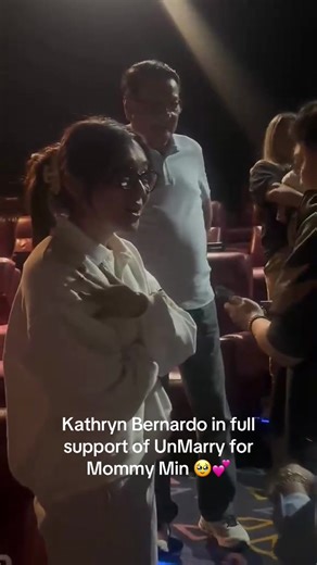 Kathryn Bernardo finally getting the chance to watch #UnMarry. So much love to end the year. 🥹💕 ##kathrynbernardo #mmff #foryoupage