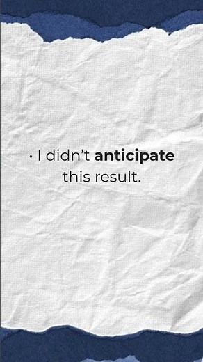 Anticipate | Useful English Vocabulary with Examples