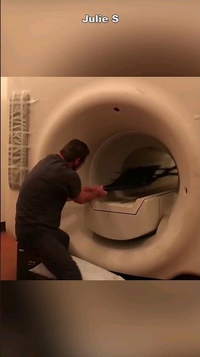 Chair Stuck on MRI Magnet #shorts