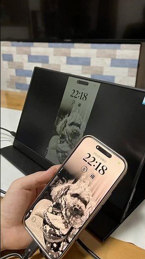 モバイルモニター【KEEPTIME - A1】にスマホの映像を出力する方法 #モバイルモニター #スマホ #ミラーリング