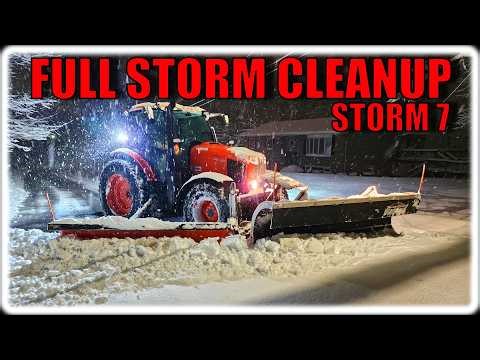 Full Winter Storm Cleanup | Snow Plowing From Start To Finish – Storm 7 (20” Storm)