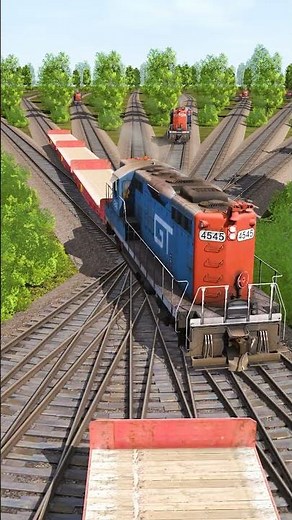 Trains Crossing at Rail Junction #100 | Trainz Railroad Simulator 2019