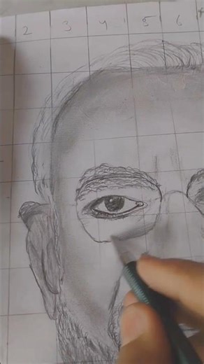 how to draw Narendra Modi portrait drawing #art #sketch 👍👍🙏🙏😔😔😌😌
