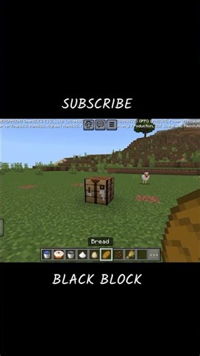 HOW TO MAKE BREAD IN MINECRAFT 🤔#minecraft #shortsfeed