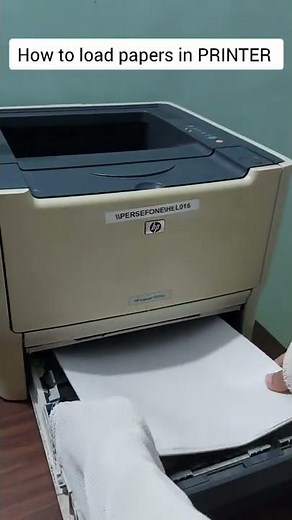 How to load papers in Printer Hp laser jet P2015n ...#howto #hplaserjet