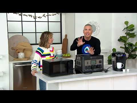 HALO 1600Wh Power Station with Choice of 100W Solar Panel & Trolley on QVC