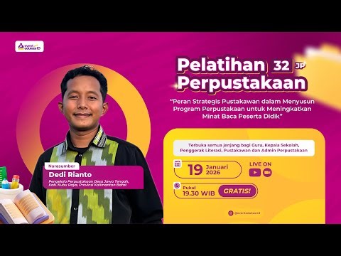 H1: Webinar Peran Pustakawan Menyusun Program Perpustakaan Meningkatkan Minat Baca Peserta Didik