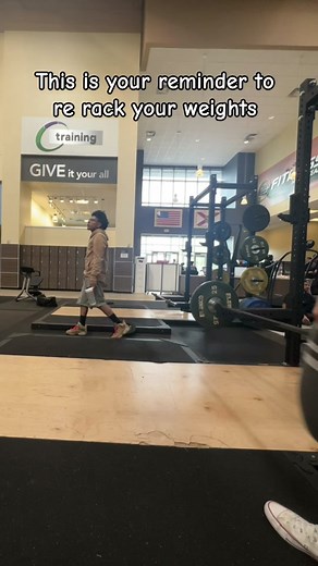 It will help you burn calories just saying 🤷🏼‍♀️😂 #rerackyourweights