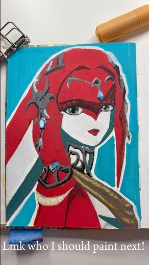 painting mipha from Zelda breath of the wild #art #painting #zelda #botw #watercolor