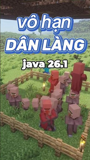 Hướng dẫn xây máy farm dân làng mới nhất #minecraft #gameplay