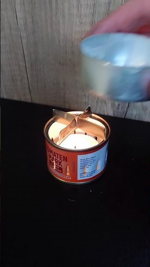 Tiny Can Stove Buschcraft Skills Portable Candle mini Rocket Stove