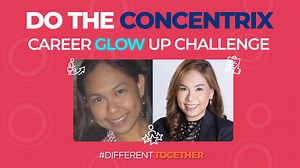 For CNX PH Staff: Php 5,000 CNX Rewards points can be yours! COMMENT here with your Concentrix Career Glow Up - a collage of 2 solo pics from your first role & your current role in Concentrix a short description #DifferentTogether. COMMENT with your Concentrix Career Glow Up until October 22, 2021. The top 10 entries with the most likes win! Watch video for details. #ConcentrixPH | Concentrix