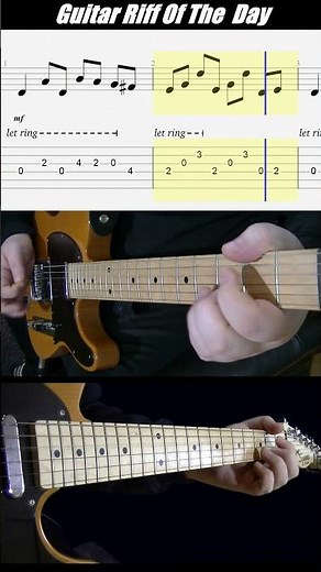 Guitar Tab Mr. Tambourine Man by The Byrds #RiffOfTheDay #guitartabs #howto #1960s #guitarriff