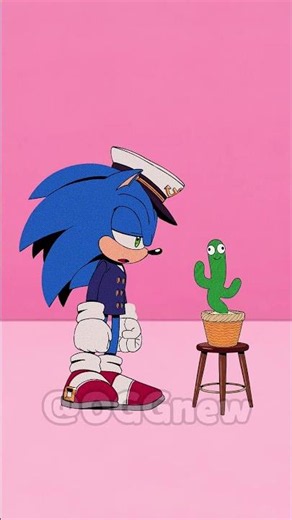 Day 158 Challenge: Sonic 🦔 vs Cactus 🌵 Who Wins? 🎤😱 #SonicTheHedgehog #shorts #sonic