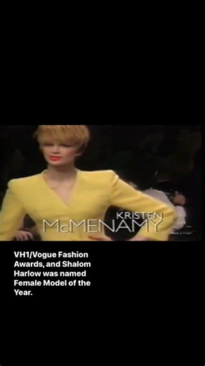 VH1/Vogue Fashion Awards, and Shalom Harlow was named Female Model of the Year. | Runwaymodel