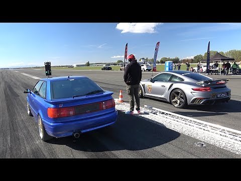 913HP Audi S2 vs 900HP Porsche 991 Turbo GTT-900 Stinger GTR