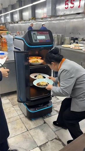 This Hotel Uses a Robot to Serve Food! Future Is Here 🤯#shorts #facts