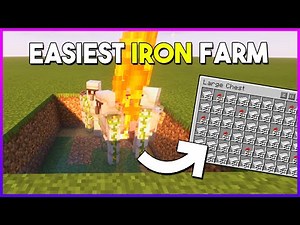 Minecraft 1.21+ Easiest Iron Farm | Starter Farm