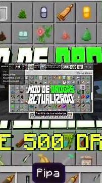 EL MEJOR MOD DE DROGAS ACTUALIZADO MAS DE 500 DROGAS MINECRAFT BEDROCK 1.21.90+