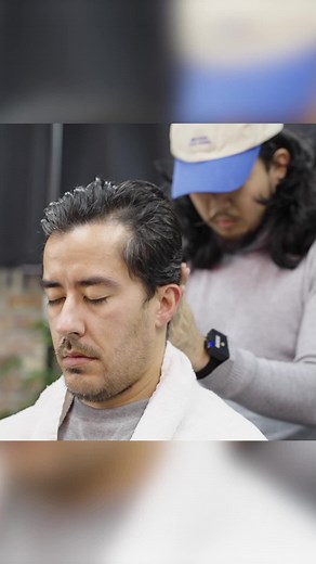 46K views · 413 reactions | ‍♂️ Experience pure relaxation with this no-talking ASMR head massage in Liverpool. Gentle Indian-inspired techniques and soothing rhythms melt away stress and bring deep calm. #oddlysatisfying #satisfysingsound #asmr #headmassage #asmrsounds | Nomad Barber | Facebook