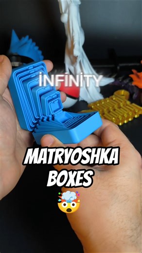 Infinity Matryoshka Boxes ♾️ 3D Print Magic