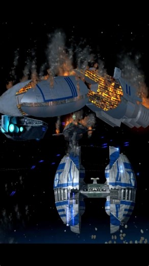 Large Space Battle Republic Fleet vs. CIS Droid Army Fleet STAR WARS | Cinematic Short