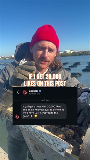 Help send this Oyster Farmer to the National Championship!!! 🟢🟠🏈🦪 @Jake Paul & @Betr are going to buy Sam a ticket if this post gets 20,000 likes and an ex Miami player comments! This is Sam, the owner of Sharkbite Oysters. He doesn’t have a TikTok and I’ve been helping make these video, so I’ve been posting them here. Help Sam get Natty!!! We have 3 days. Spread the word! I believe!!! #cfp #nationalchampionship #miamifootball #oyster #betr