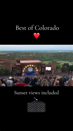 Did you know: The famous #redrocksampitheater is a city park during the day, #free of charge, has plenty of #freeparking , and offers a panoramic view of #Denver, as well as miles of interpretative trails, a #tradingpost , #museum, and visitor center full of #information on how this #geological #wonder formed. Concert ticket prices start at $50 for #generaladmission #fyp #mustseecolorado #explorecolorado #summerconcerts #livemusic #sunset #redrocks