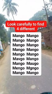 Look carefully to find 4 different words #brainteasers #search #find #puzzle | Easy Puzzle