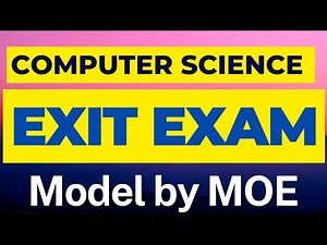 Exit Exam Model for Computer Science by MOE: 100 Questions with Answer