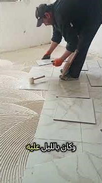 The tile installer is a true professional, God bless him. #reels #inspiration #luxuryroom #epoxya...