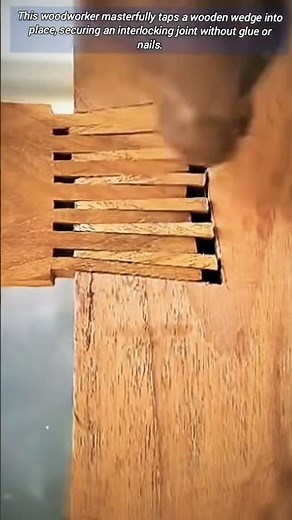 How to joint the wood without nails and glue.
