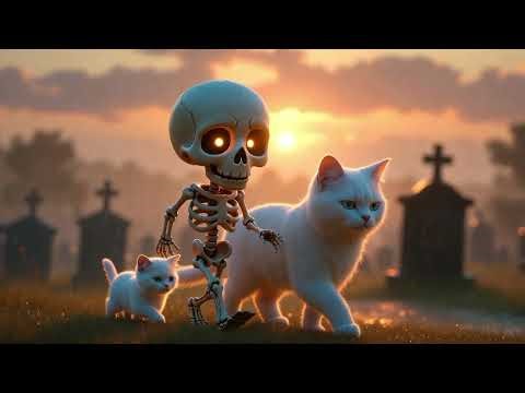 Skeleton Teacher’s Secret Surprise for Poor Kitten 🐱💀 (Emotional Story)