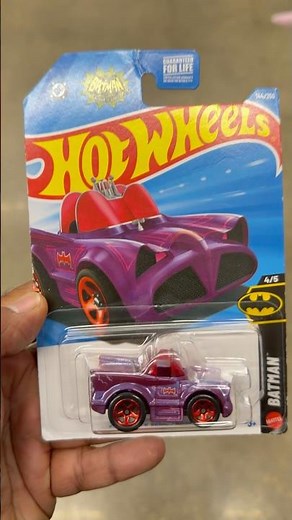 2026 Hot Wheels Batman 4/5 Classic TV Series Batmobile Tooned Purple Die-cast Toy Car #batmobile