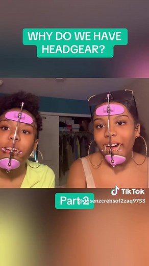 WHY DO WE HAVE HEADGEAR? #JohnstonTwins #Headgear #Orthodontics #BracesLife #TeethCorrection