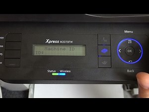 How to Change machine ID on Samsung Xpress M2070 / How to change Network ID on Xpress M2070
