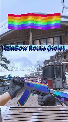 Rainbow Route Rainbow Spoon Cs2 Sticker Craft #csgo #cs2overpass #cs2stickers