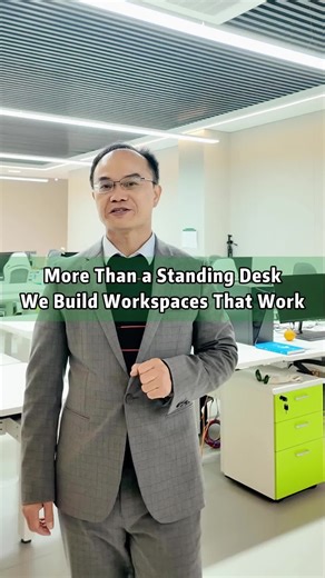 More Than a Standing Desk. We Build Workspaces That Work.#standingdesk #heightadjustabledesk #adjustabledesk #factory #officedesk