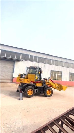 WhatsApp：+86 15638451357 Backhoe loader, a machine that works from both ends,combining front shovel