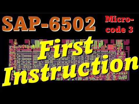 SAP6502 Microcode Part 3: First Instruction