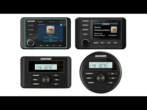 KICKER KMC Marine Head Unit Overview