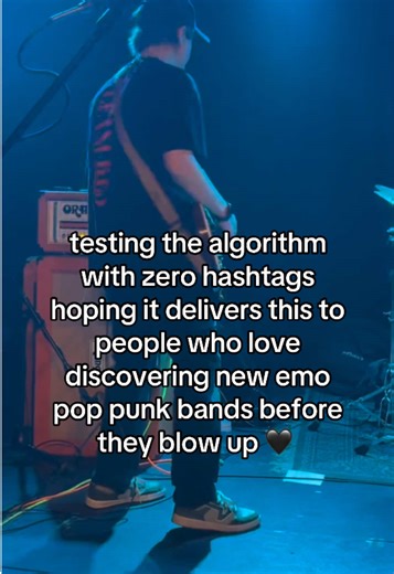 hoping the algorithm drops this off to the people who want to find new emo/pop punk before it blows up 🖤🤞