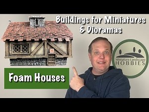 Buildings for Miniatures & Dioramas: Foam Houses, Tabletop Wargames, Warhammer, Dungeons & Dragons